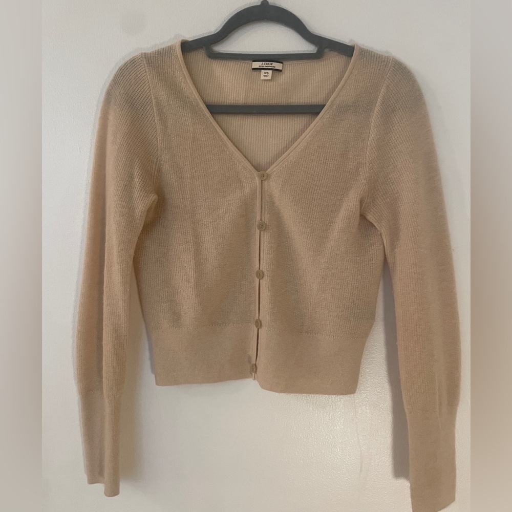 J. Crew Oatmeal Cardigan Sweater